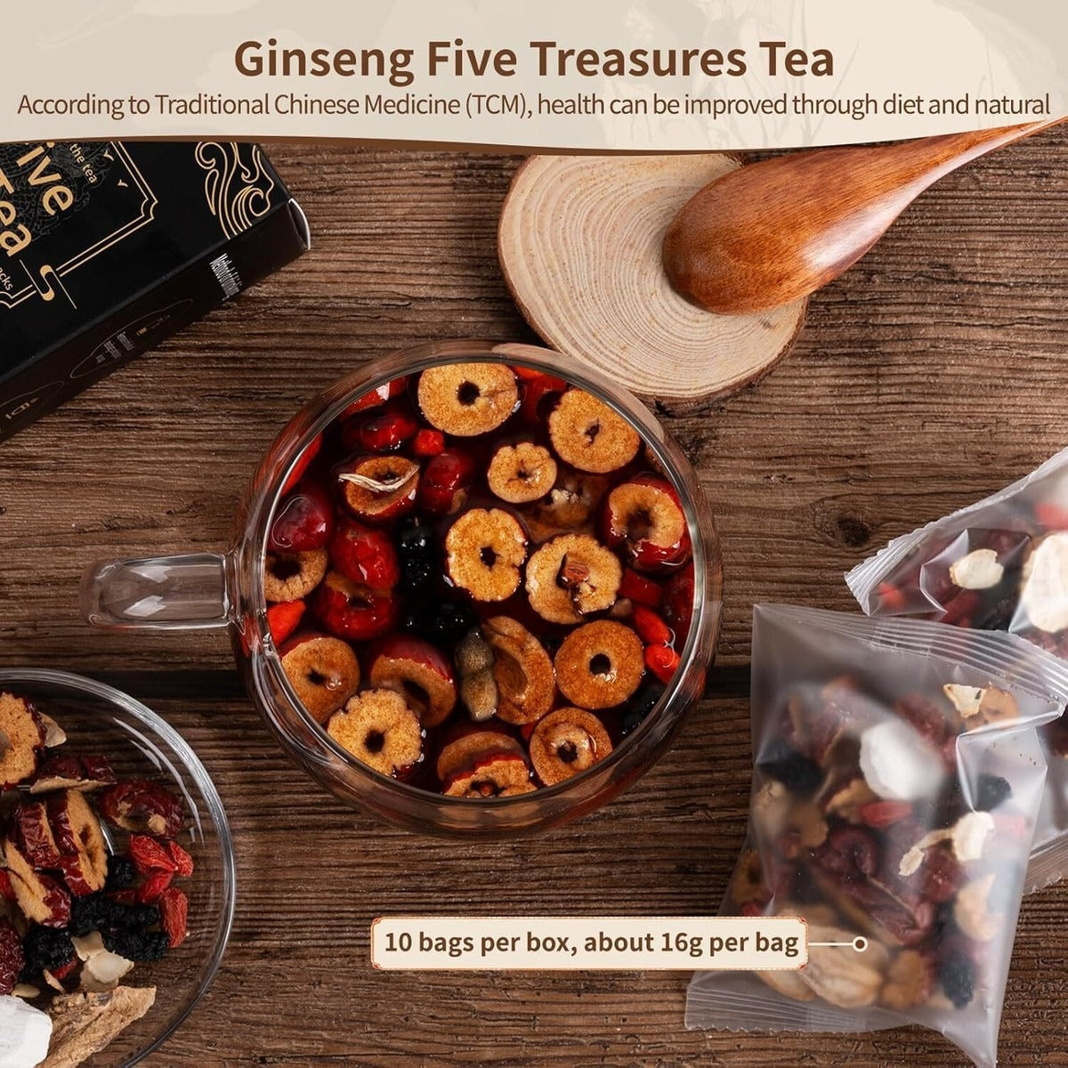 Ginseng Five Treasure Tea
