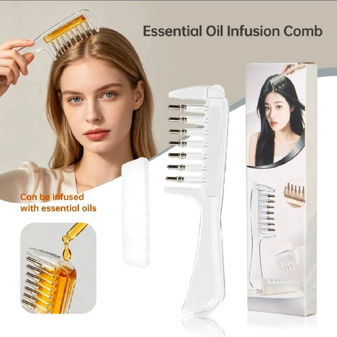 2 in 1 Crystal Oil & Serum Applicator Comb