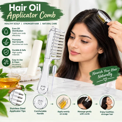 2 in 1 Crystal Oil & Serum Applicator Comb